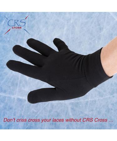 CRS Cross Padded Skating Gloves - Warm Padded Protection for Ice Skating, Figure Skating, Roller Skating & Cheer - Black, Small/Medium (Ladies) - Buy Online on GoSupps.com
