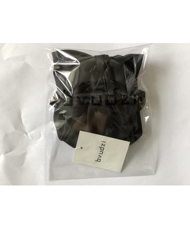 Women Hair Clip Ribbon Barrette with Net Chignon - Black Bun Cover Hair Tie for Professional Hairstyles - Buy Online on GoSupps.com