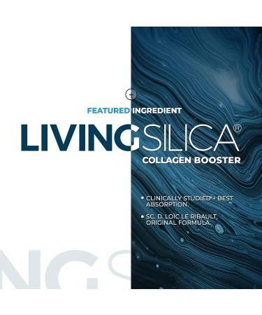 Living Silica Collagen Booster Capsules | Supports Joint & Bone Health, Glowing Skin, Strong Hair & Nails | 120 Count - Buy Online on GoSupps.com