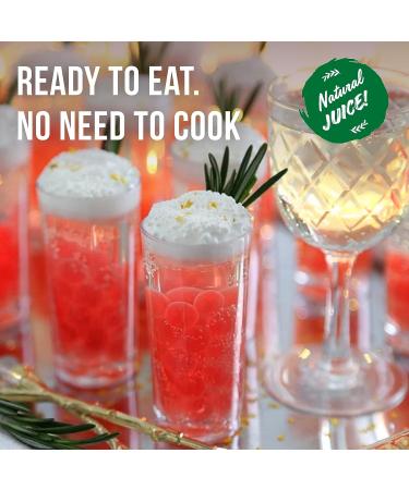 Pomegranate Popping Boba Pearls for Bubble Tea - 450gm | The Inspire Food Company | Vegan & Gluten-Free - Buy Online on GoSupps.com