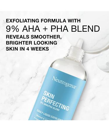 Neutrogena Skin Perfecting Daily Liquid Exfoliant for Normal & Combination Skin - Fragrance-Free 4 fl oz - Buy Online on GoSupps.com