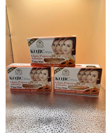 KOJIC White Soap with Gluta Papaya and Arbutin 4 in 1 160 g - Buy Online on GoSupps.com