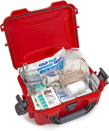 Nanuk 904 Waterproof First Aid Case - Red | Dust & Impact Resistant | Prepper & Survival Gear | Empty - Buy Online on GoSupps.com