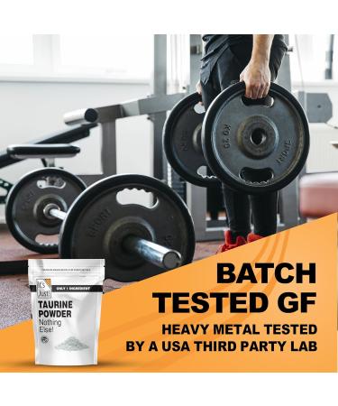 It's Just! - Taurine Powder 8 Ounce Bulk Pre-Workout Supplement Unflavored (8 Ounce / 113 Servings) 8 Ounce (Pack of 1) - Buy Online on GoSupps.com