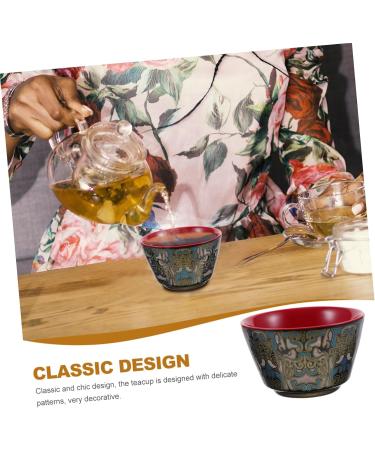 Zerodeko Ceramic Tea Cup Water Glasses Decor for Office Teacups Ceramic Cups for Tea Multifunction As Shown 1 8X8X4.8CM - Buy Online on GoSupps.com