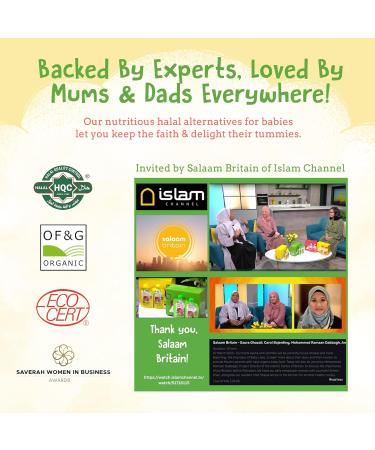 Baby Likes Pack of 4 Organic Halal Baby Food Pouches (4 x 130g) - Halal Baby Food Puree Pouches - - Buy Online on GoSupps.com