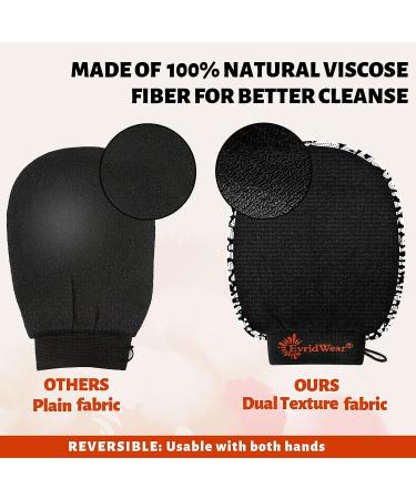 Evridwear Deep Exfoliating Glove - Body Scrubber for Back & Face | Heavy Level Dead Skin Remover | Exfoliating Mitt for Women & Men - Buy Online on GoSupps.com