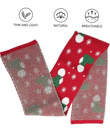 Amosfun Christmas Scarf Gifts for Children - 124x19cm Holiday Cloth Featuring Miss Christmas Tree & Hirsch - Buy Online on GoSupps.com