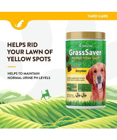 NaturVet GrassSaver Plus Enzymes for Dogs - 240 Soft Chews | Premium Lawn Protection - Buy Online on GoSupps.com