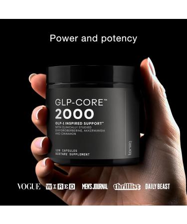GLP-CORE - GLP-1 Supplement for Women and Men GLP1 Support with GlucoVantage 200 mg Dihydroberberine 10 B TFU Heat-Stable Akkermansia 1 g Inulin 30 Servings 120 Count (Pack of 1) - Buy Online on GoSupps.com