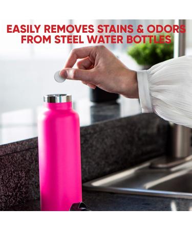 30 All-Natural Tumbler Water Bottle Cleaning Tablets - Stainless, Plastics, Ceramic & Glass - Individually Packed - (1 Pack) - Buy Online on GoSupps.com