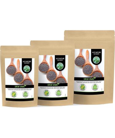 Organic Gently Dried Black and Brown Mustard Seeds - 1kg (2.2lb) | 100% Natural, Vegan, No Additives - Buy Online on GoSupps.com