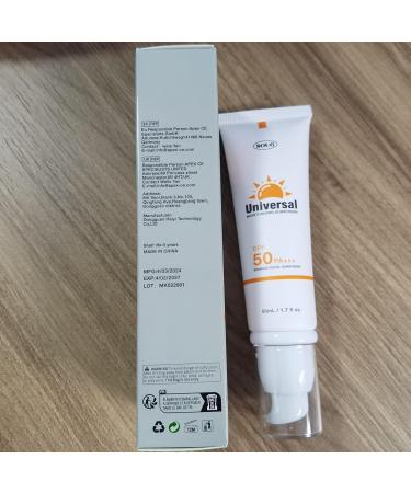 Buy Tinted Sunscreen for Face SPF 50 - Hydrating Non-Sticky Universal Solar Protector | Travel Size 50ml - Buy Online on GoSupps.com