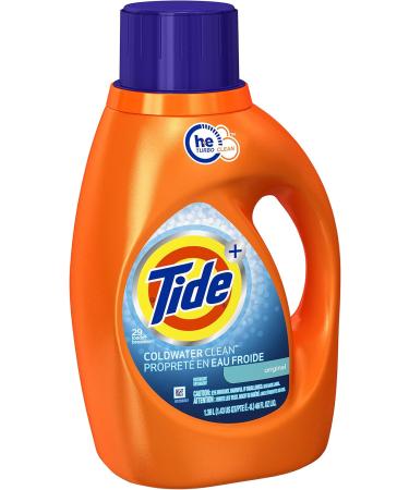 Tide Coldwater Clean Fresh Scent High Efficiency Turbo Clean Liquid Laundry Detergent 1.36 L (29 loads) - Packaging May Vary 1.36 l (Pack of 1) - Buy Online on GoSupps.com