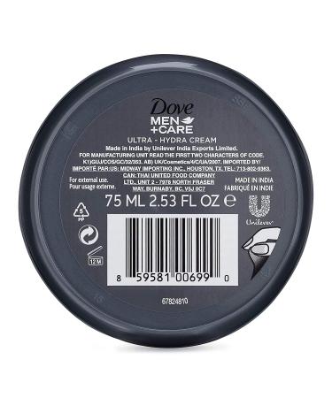 Dove Men+Care Ultra-Hydra Cream - 24 Hour Moisturization - 2.53 Fl Oz (Pack of 2) - Buy Online on GoSupps.com