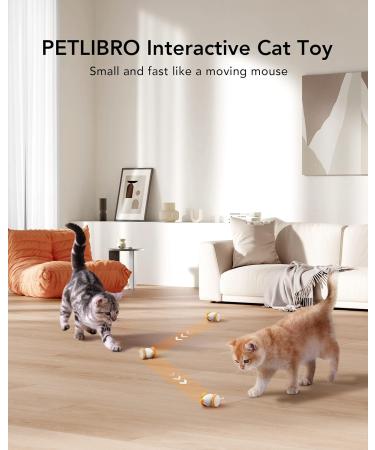 Petlibro Interactive Cat Toys - LED Lights, Electric Mice, USB Rechargeable - Buy Online on GoSupps.com