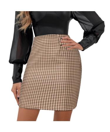 Women Maxirock Elastic High waist Cordelstrokes Kniellang Airian Mini Petticoat Extension shirt Women's ruffle skirt Elegant leisure skirt a line skirts khaki xxl