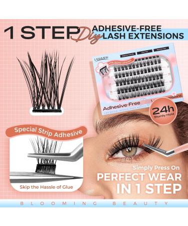 LASHVIEW Self Adhesive Eyelashes | No Glue Press-on Lashes | DIY Eyelash Extension Kit | International Shipping Available - Buy Online on GoSupps.com