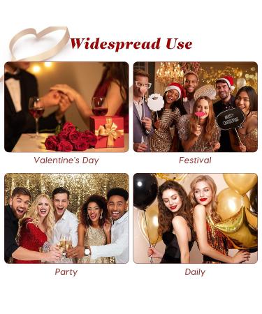 Lurrose Red Sequin Heart Headband - Festive Love-shaped Hair Boppers for Parties and Festivals - Buy Online on GoSupps.com