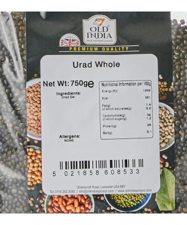 Old India Urad Whole 750g - Buy Online on GoSupps.com