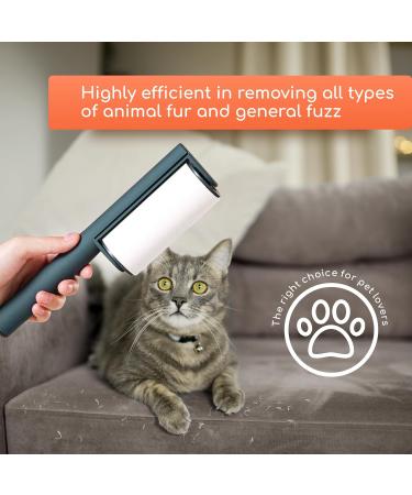 Extra Sticky Lint Rollers for Pet Hair - Effective Dog & Cat Hair Remover | 3 Large Rollers for Couches Clothes Furniture & Carpets - Green - Buy Online on GoSupps.com