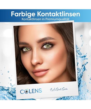 Colens Colored Annual Contact Lenses - L.A. Girl Green | Super Opaque for Natural Look | Free Lens Container | Shop Now - 2 Pieces  - Buy Online on GoSupps.com