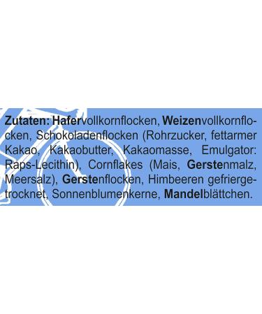 Seitenbacher Muesli fitness mix oatmeal raspberries almond leaves bitter chocolate 1 x 750 g - Buy Online on GoSupps.com