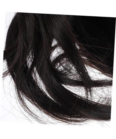 minkissy Wig Fake Hair High Temperature Wire Extension Brown Black 22x10cm As Shown - Buy Online on GoSupps.com