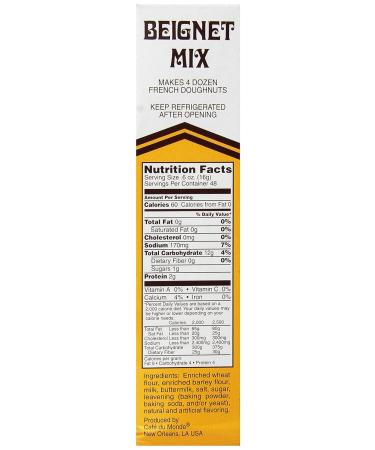 Cafe Du Monde Beignet Mix 28 oz - Authentic New Orleans Style Recipe - Buy Online on GoSupps.com