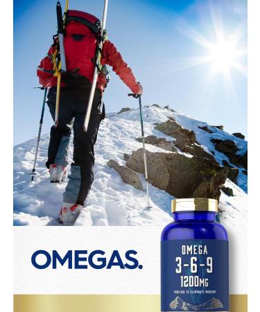 Carlyle Omega 3-6-9 1200mg Softgels | Triple Omega Fish Flaxseed & Borage Oil Supplement | Non-GMO & Gluten Free | 180 Capsules for Heart & Joint Health - Buy Online on GoSupps.com