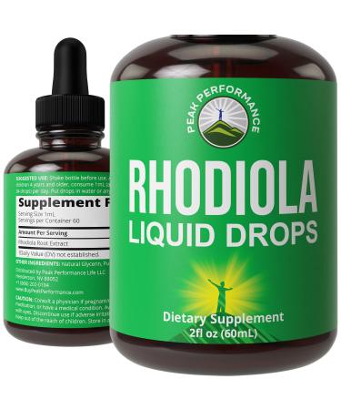 Rhodiola Rosea Liquid Drops Supplement For Better Absorption. Vegan, Zero Sugar, Alcohol Free, Gluten Free. For Women And Men. Rhodiola Rosea Root Extract Tincture To Restore Energy From Fatigue. - Buy Online on GoSupps.com