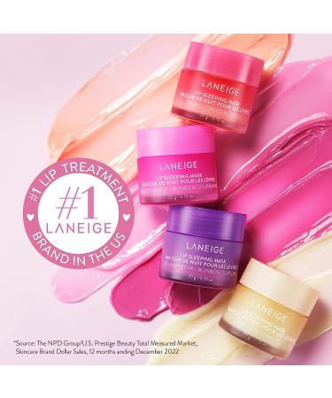 Laneige Lip Sleeping Mask - Nourish & Hydrate with Vitamin C & Antioxidants - 0.7 oz Vanilla - Buy Online on GoSupps.com