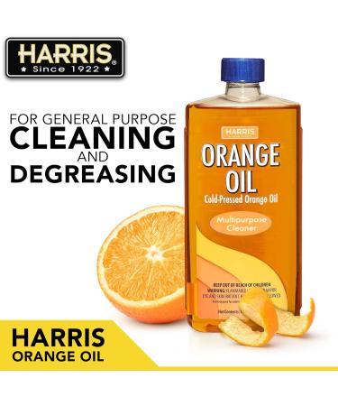 Buy HARRIS Orange Oil 16 Fl Oz Pure Natural Cleaner for Home & Garden | International Shipping Available - Buy Online on GoSupps.com