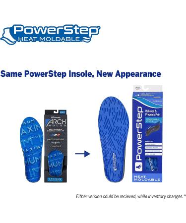 Powerstep Archmolds Maximum Orthotic Insoles Blue - Women's 8.5-9 / Men's 7-7.5 - Buy Online on GoSupps.com