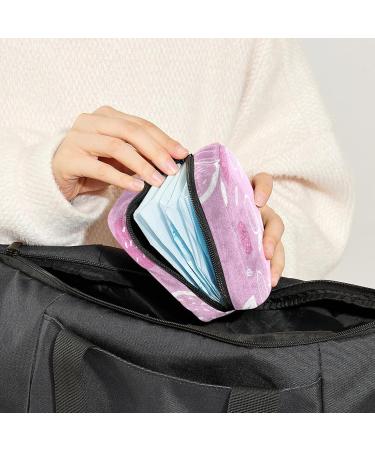 Portable Pink Lemons Sanitary Napkin Storage Bag for Women - Multi-colored | Perfect for Menstrual Cup, Nursing Pads, and Tampons - Buy Online on GoSupps.com