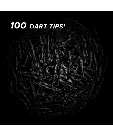Viper Tufflex S.S. 2BA Soft Tip Dart Points - Black (100 Pack) - Buy Online on GoSupps.com