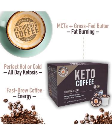 Rapidfire Caramel Macchiato Ketogenic Coffee Pods - 12 Count Pack for Energy, Metabolism & Weight Loss on Keto Diet - Buy Online on GoSupps.com