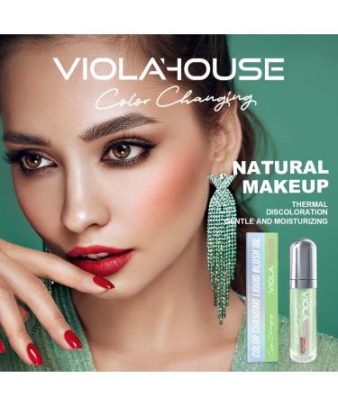 VIOLA HOUSE Liquid Color Changing Cheek Rouge Blush - Glossy Shiny Finish | Water-Based Pigments - Buy Online on GoSupps.com