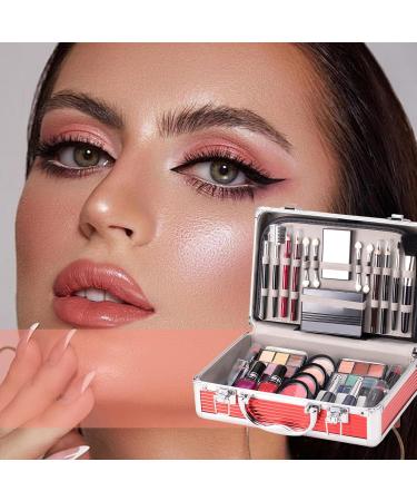  G n rique Makeup Set Multi-Functional Makeup Case Eyeshadow Kit Blush Palette Eyebrow Pencil Lipstick Set Nail Polish Brush For Women Travel & Parties - Buy Online on GoSupps.com