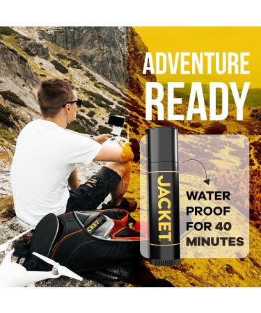 JACKET Lip Lock SPF 15 Moisturizing Lip Balm with Sunscreen Protection Broad Spectrum UVA/UVB Water-Resistant Hydrating & Nourishing Unflavored Lip Care for All Ages 0.15 oz - Buy Online on GoSupps.com