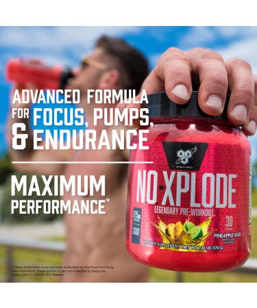 BSN N.O.-Xplode Legendary Pre-Workout - Blue Raz 2.45 lb | Boost Energy & Performance - Buy Online on GoSupps.com