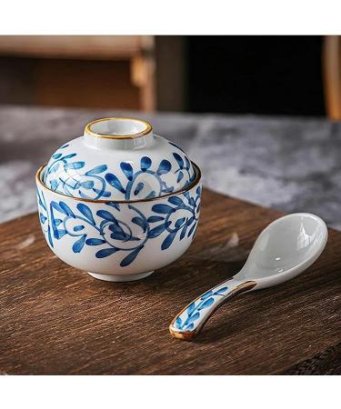  Salad Bowl Pasta Bowls Ceramic Stew Pot Soup Bowl with Lid 230ML Stew Pot Tableware Egg Cup Household Kitchen Supplies Snack Bowl Soups and Salads Bowls - Buy Online on GoSupps.com