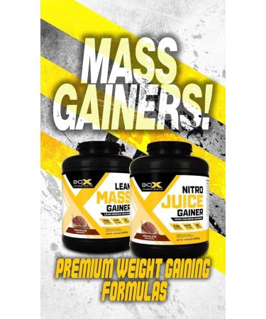 BioX Lean Mass Gainer | Low Lactose Sustained-Release Protein Matrix Gainer with No Added Sugar | 590 Calories 50G Protein 5G Fibre | 23+ Servings 3.50KG (Chocolate) - Buy Online on GoSupps.com