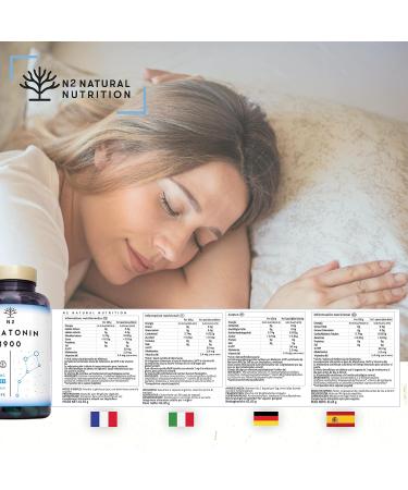 Melatonin 1.9 mg for Adult Sleep. Strong Melatonin with Vitamin B6. Sleep Better. Stress. Sleep Aid and Insomnia. Repairing Sleep. Vegan. 90 Capsules. THIS. N2 Natural Nutrition - Buy Online on GoSupps.com