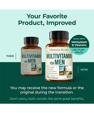 Vimerson Health Men's Multivitamins - Daily Energy & Performance Support with Essential Vitamins & Minerals - Buy Online on GoSupps.com