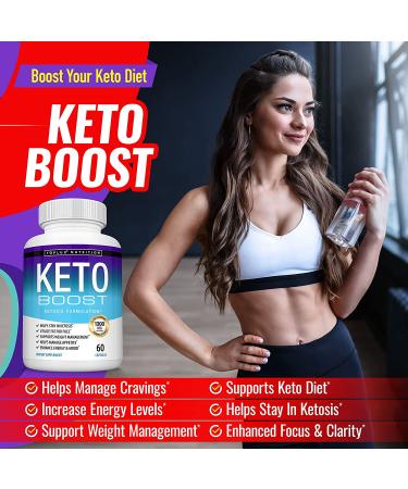 Keto Boost Diet Pills - Natural Exogenous Ketosis Supplement with Advanced Ketones for Energy & Focus | Toplux Keto Diet Pills for Men and Women - Buy Online on GoSupps.com