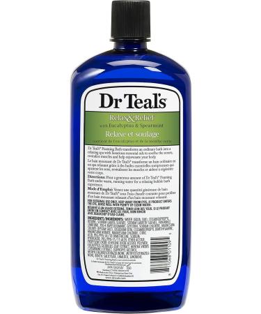 Dr Teal's Eucalyptus & Spearmint + Coconut Oil Foaming Bath (1000 mL each) Foaming Bath + Coconut oil - Buy Online on GoSupps.com