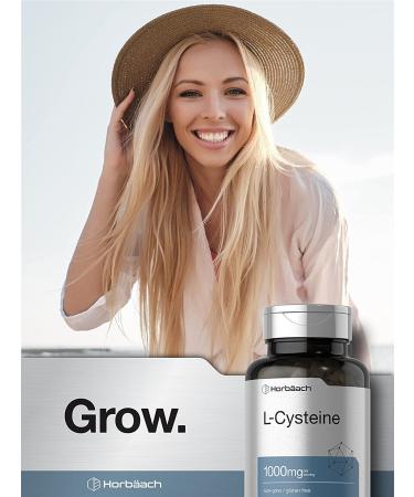 L Cysteine 1000mg Capsules | 100 Count | Non-GMO & Gluten Free Supplement by Horbaach - Buy Online on GoSupps.com