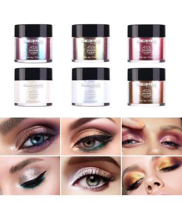 Viola HOUE Chameleon Glimmer Powder Nail Art Pigment Set - Glitter Powder Collection - Buy Online on GoSupps.com