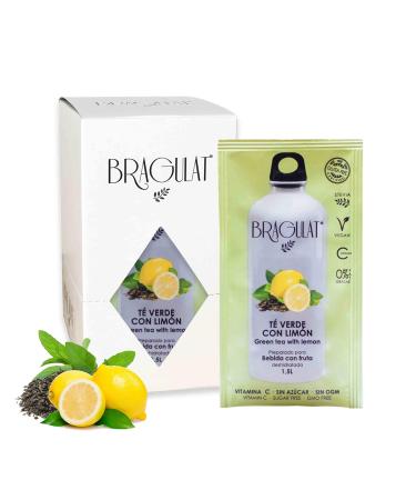 BRAGULAT BRAGULAT Lemon Green Tea Drink | Instant Powdered Drinks & Refreshments | Sugar Free & Vitamin C Flavors | 15 Bags